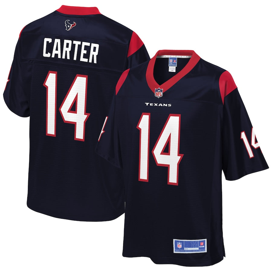 Houston Texans Deandre Carter Pro Line Navy Football Jersey product image