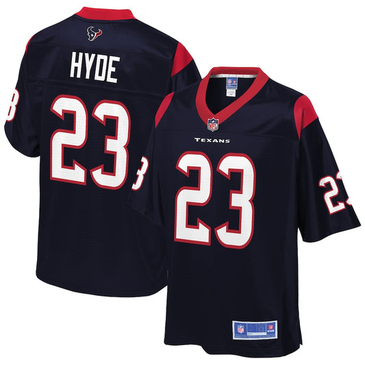 Houston Texans Carlos Hyde Pro Line Navy Football Jersey product image