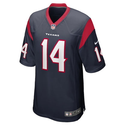 Houston Texans Deandre Carter Game Navy Football Jersey product image