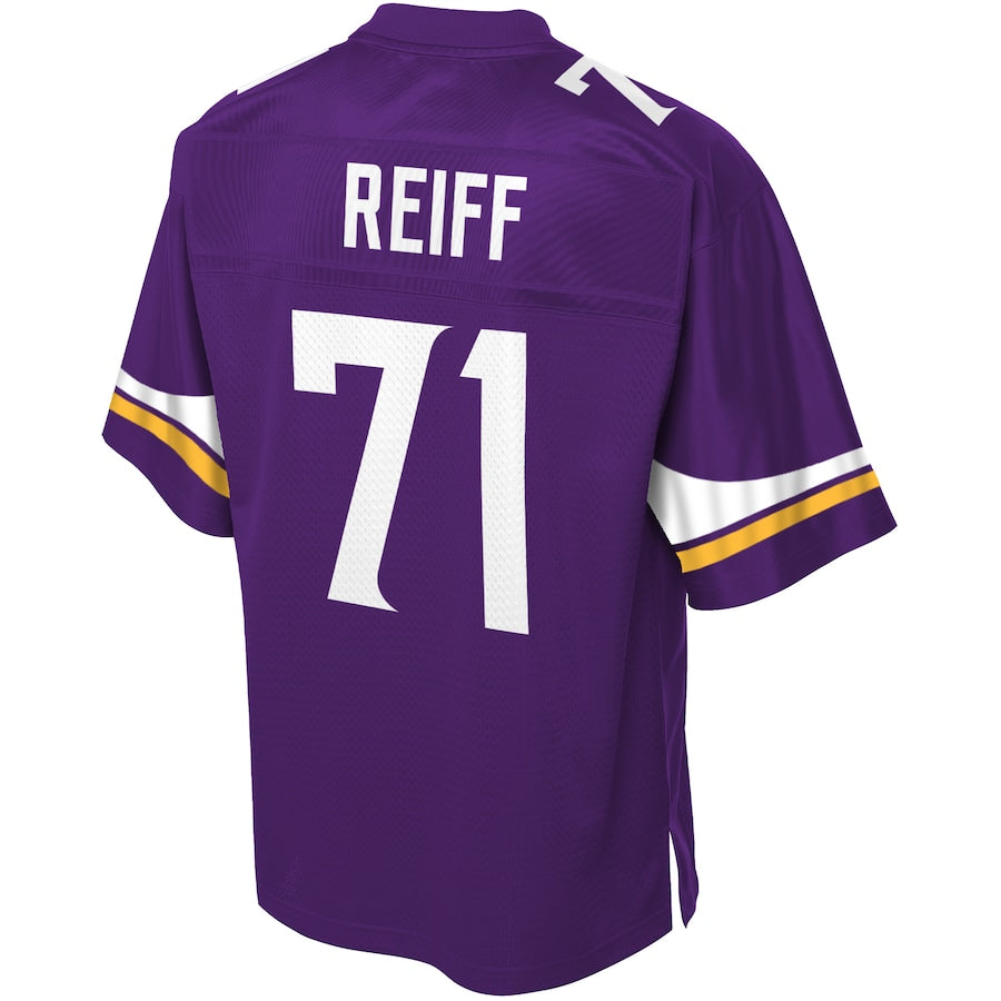 Minnesota Vikings Riley Reiff Pro Line Team Color Purple Football Jersey product image