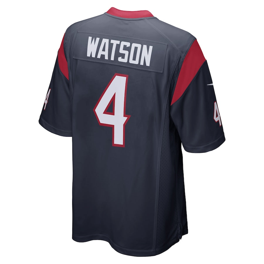 Houston Texans Deshaun Watson Game Navy Football Jersey product image