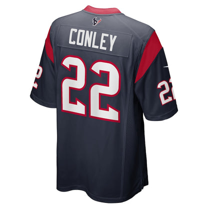 Houston Texans Gareon Conley Game Navy Football Jersey product image