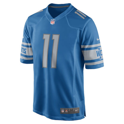 Detroit Lions Marvin Jones Jr 2017 Game Blue Football Jersey product image