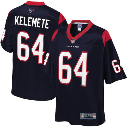 Houston Texans Senio Kelemete Pro Line Big & Tall Team Color Navy Football Jersey product image