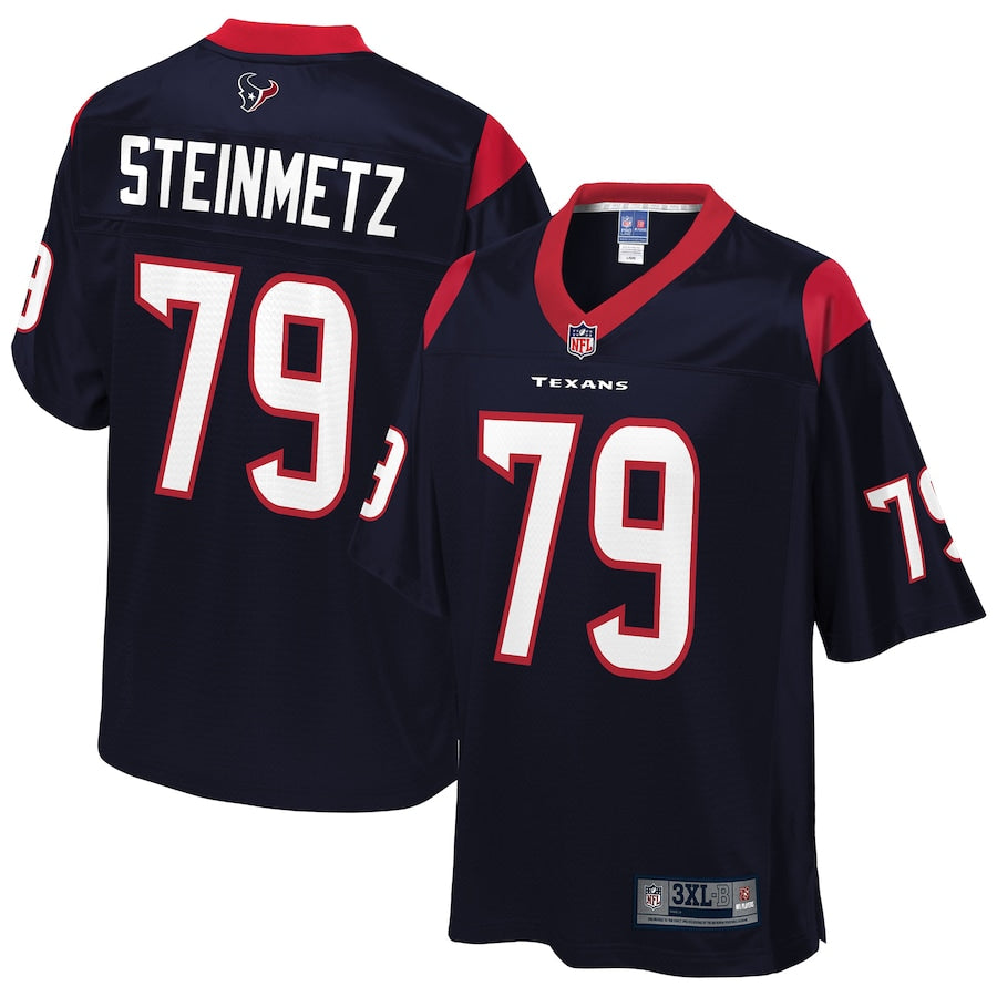 Houston Texans David Steinmetz Pro Line Big & Tall Navy Football Jersey product image