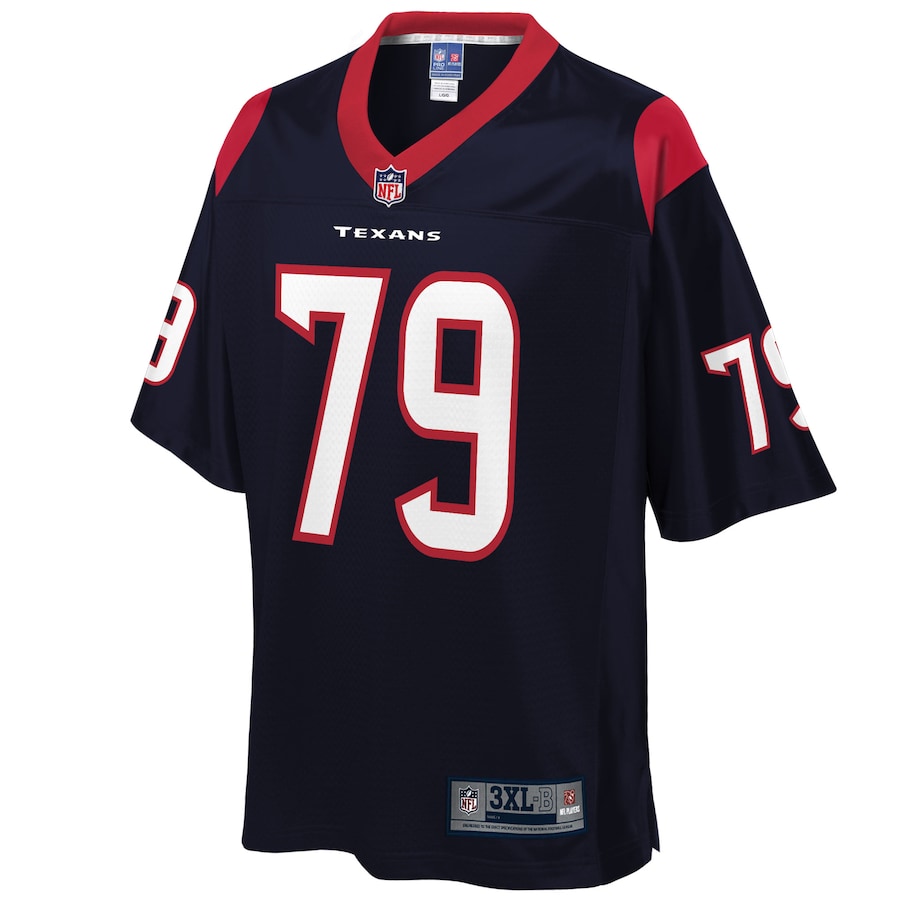 Houston Texans David Steinmetz Pro Line Big & Tall Navy Football Jersey product image