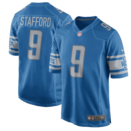 Detroit Lions Matthew Stafford 2017 Game Blue Football Jersey product image