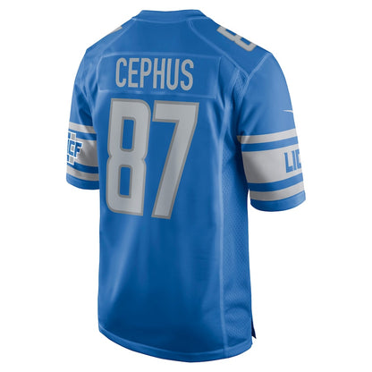 Detroit Lions Quintez Cephus Game Blue Football Jersey product image