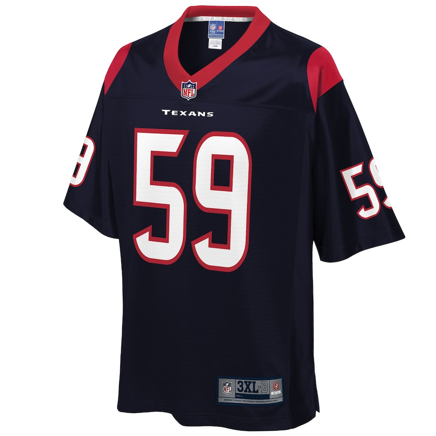Houston Texans Whitney Mercilus Pro Line Big & Tall Team Color Navy Football Jersey product image