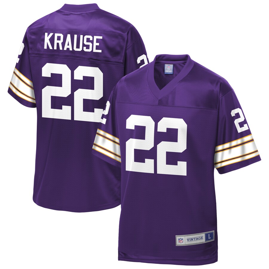 Minnesota Vikings Paul Krause Pro Line Purple Football Jersey product image