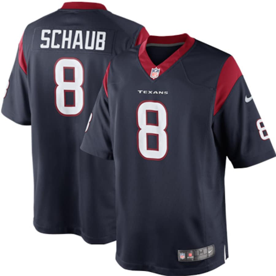 Houston Texans Matt Schaub Limited Team Color Navy Football Jersey product image
