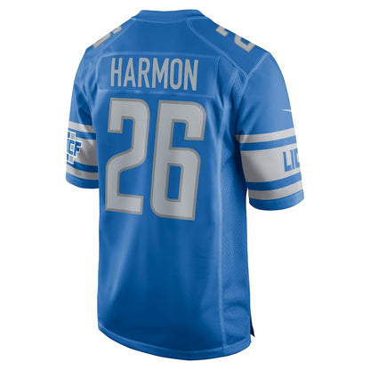 Detroit Lions Duron Harmon Game Blue Football Jersey product image