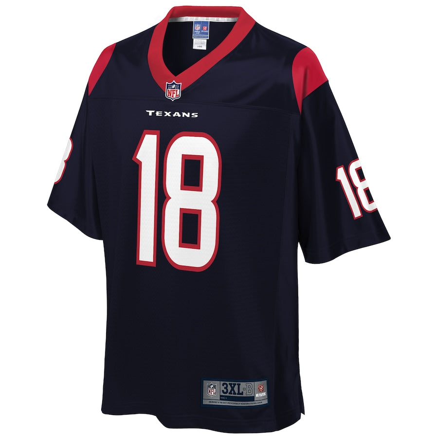 Houston Texans Randall Cobb Pro Line Big & Tall Navy Football Jersey product image