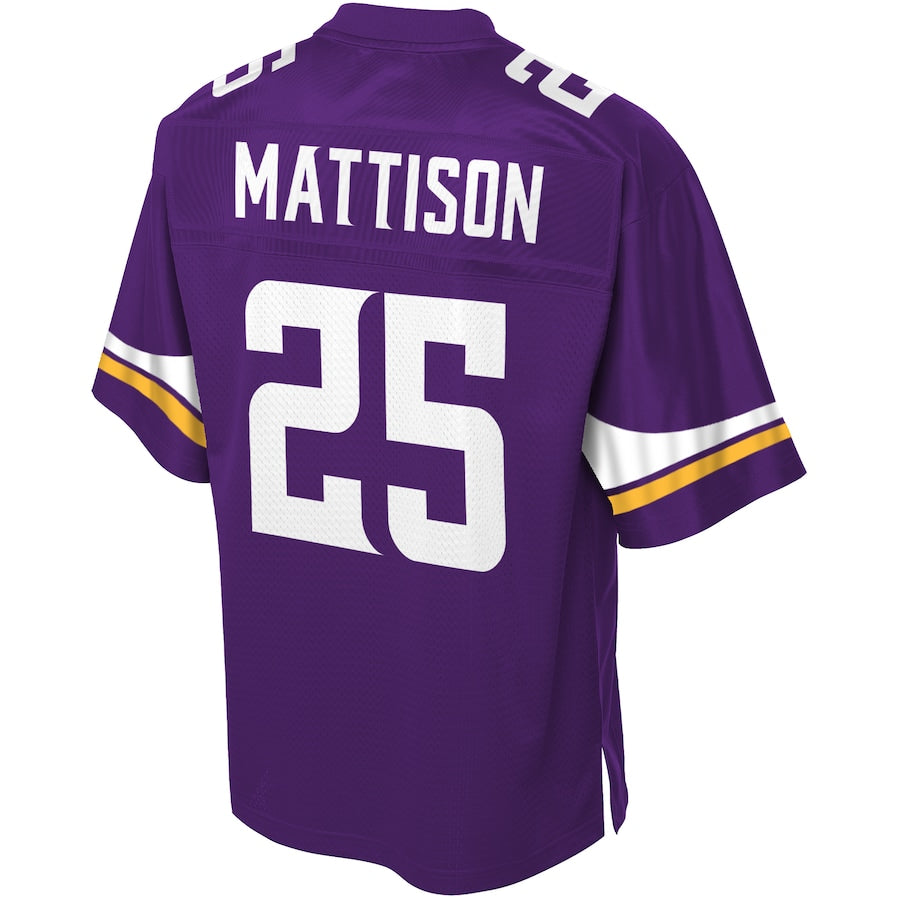 Minnesota Vikings Alexander Mattison Pro Line Purple Football Jersey product image