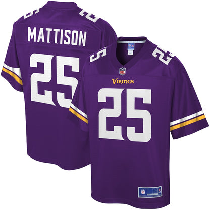 Minnesota Vikings Alexander Mattison Pro Line Purple Football Jersey product image