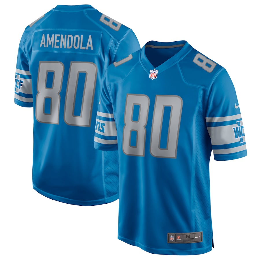 Detroit Lions Danny Adola Game Blue Football Jersey product image