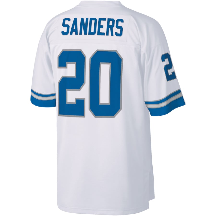 Detroit Lions Barry Sanders Legacy White Football Jersey product image