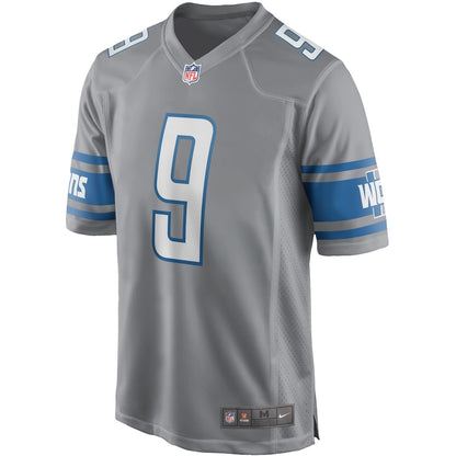 Detroit Lions Matthew Stafford Silver Alternate Game Silver Football Jersey product image