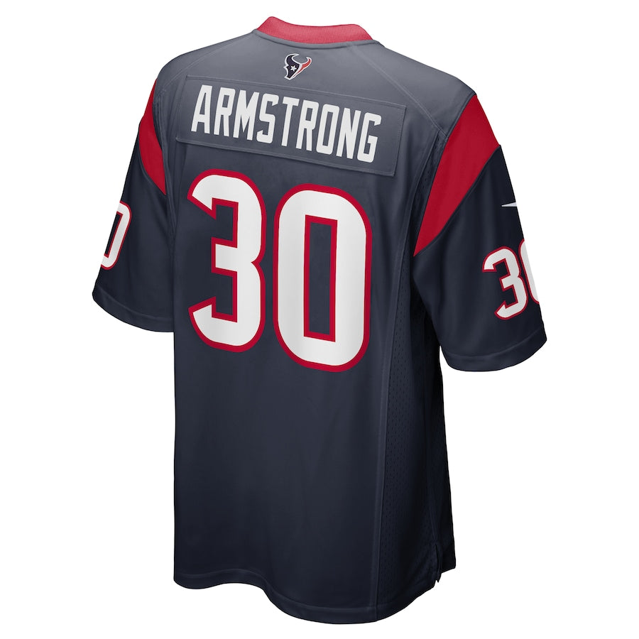 Houston Texans Cornell Armstrong Game Navy Football Jersey product image