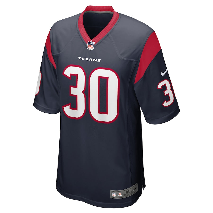 Houston Texans Cornell Armstrong Game Navy Football Jersey product image