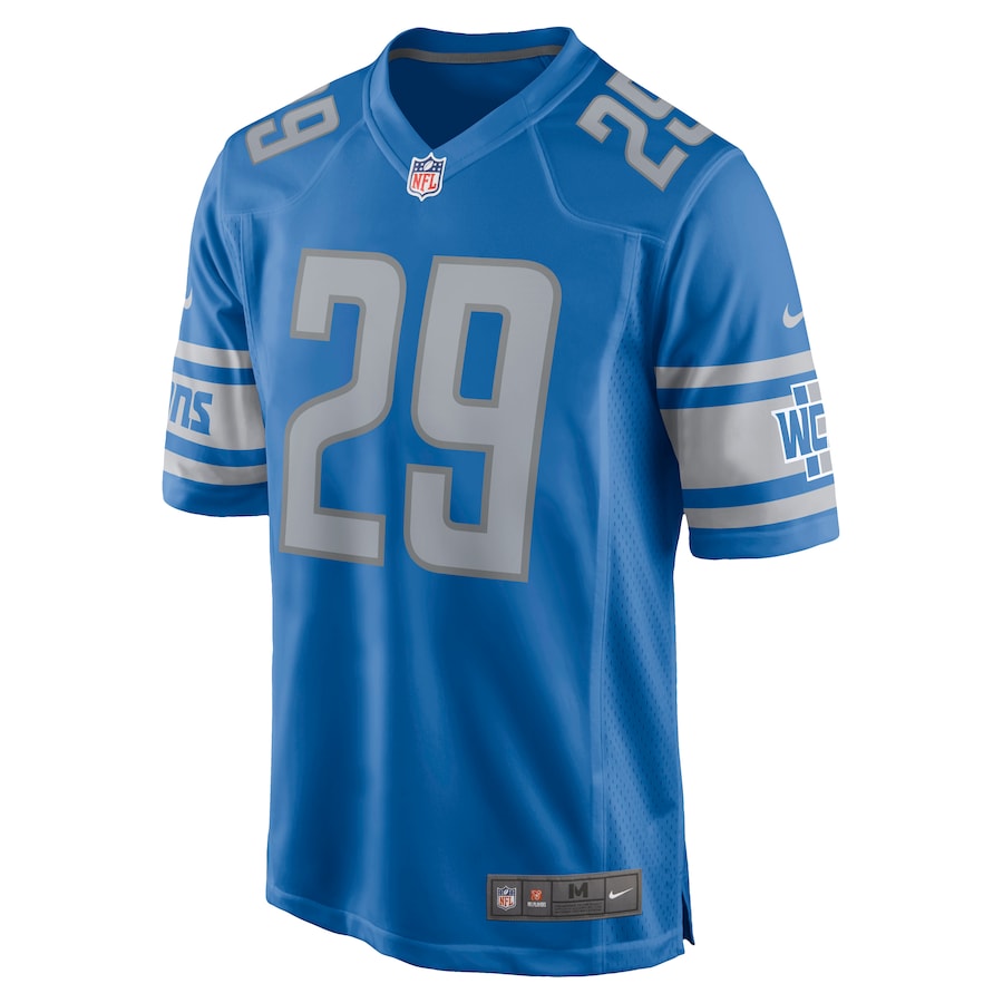 Detroit Lions Darryl Roberts Game Blue Football Jersey product image