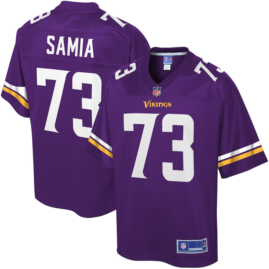 Minnesota Vikings Dru Samia Pro Line Purple Football Jersey product image