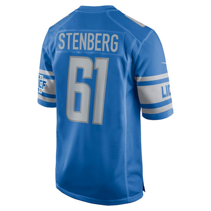 Detroit Lions Logan Stenberg Game Blue Football Jersey product image