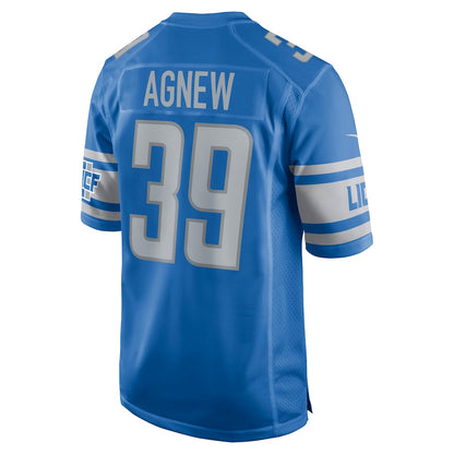 Detroit Lions Jamal Agnew Game Blue Football Jersey product image