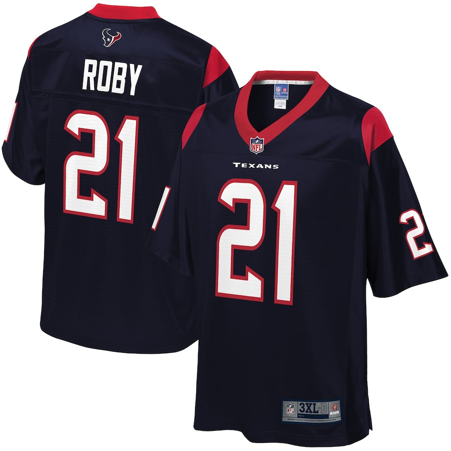Houston Texans Bradley Roby Pro Line Big & Tall Navy Football Jersey product image