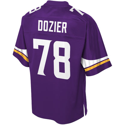 Minnesota Vikings Dakota Dozier Pro Line Purple Football Jersey product image