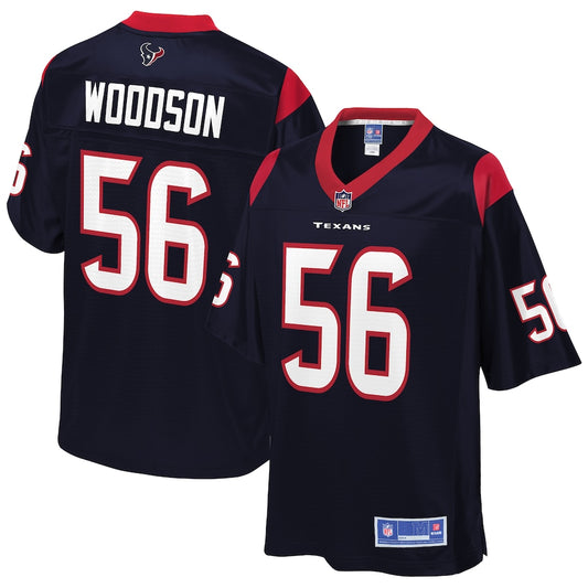 Houston Texans Xavier Woodson Pro Line Navy Football Jersey product image
