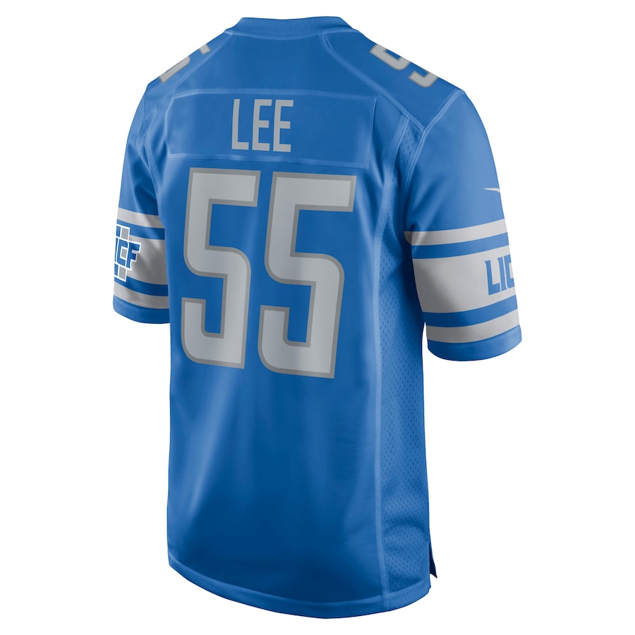 Detroit Lions Elijah Lee Game Blue Football Jersey product image