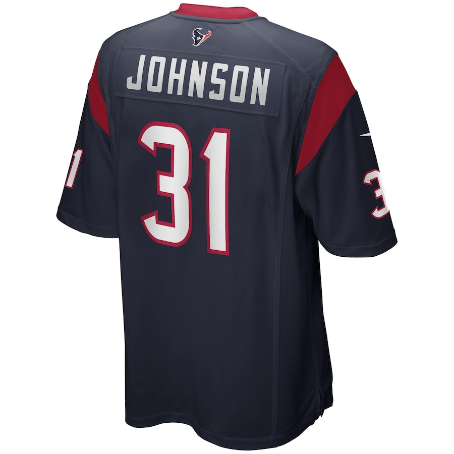 Houston Texans David Johnson Game Navy Football Jersey product image