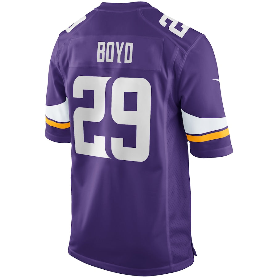 Minnesota Vikings Kris Boyd Game Purple Football Jersey product image