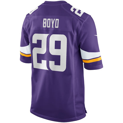 Minnesota Vikings Kris Boyd Game Purple Football Jersey product image
