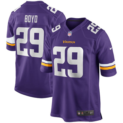 Minnesota Vikings Kris Boyd Game Purple Football Jersey product image