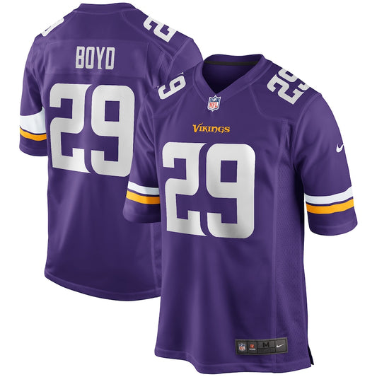 Minnesota Vikings Kris Boyd Game Purple Football Jersey product image