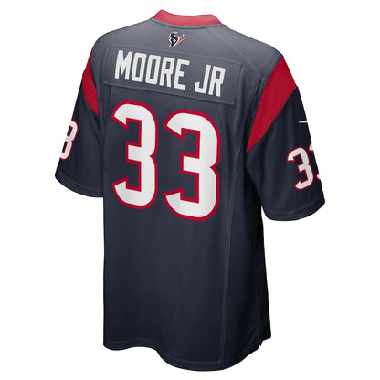 Houston Texans A.j. Moore Jr. Game Navy Football Jersey product image