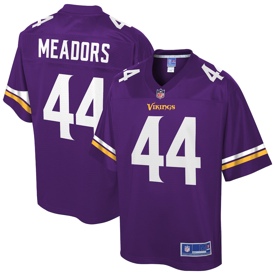 Minnesota Vikings Nate Meadors Pro Line Purple Football Jersey product image