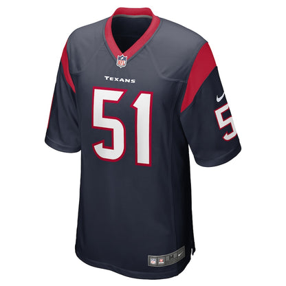 Houston Texans Dylan Cole Game Navy Football Jersey product image