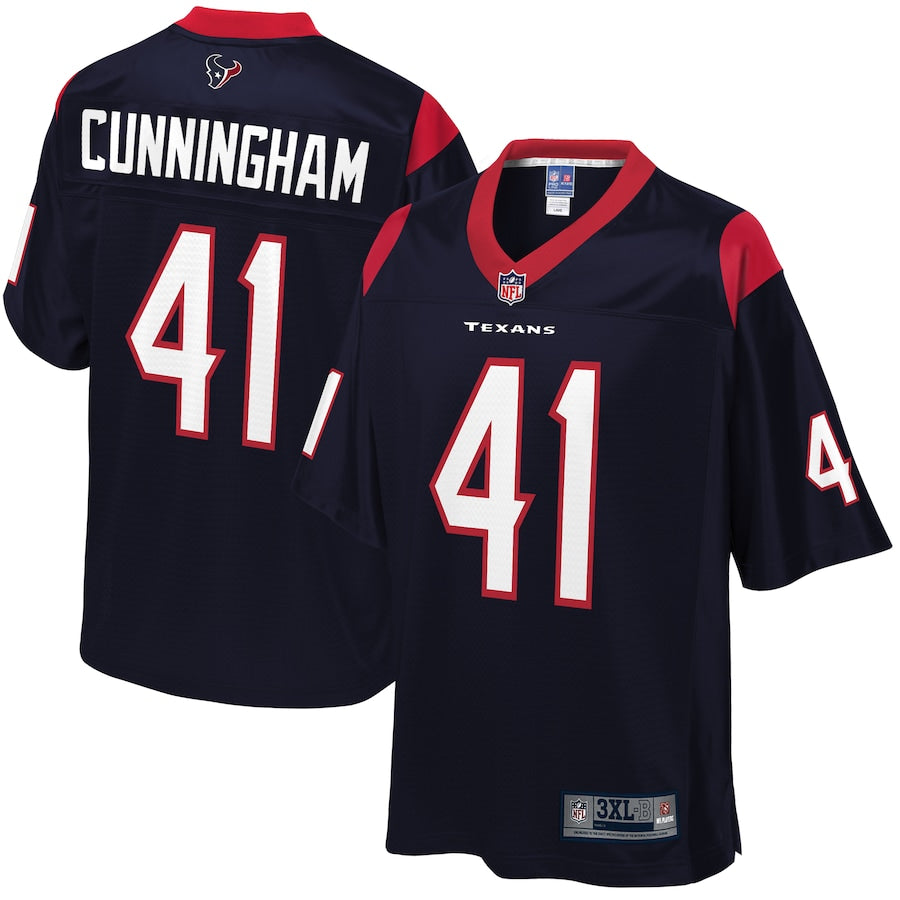 Houston Texans Zach Cunningham Pro Line Big & Tall Navy Football Jersey product image