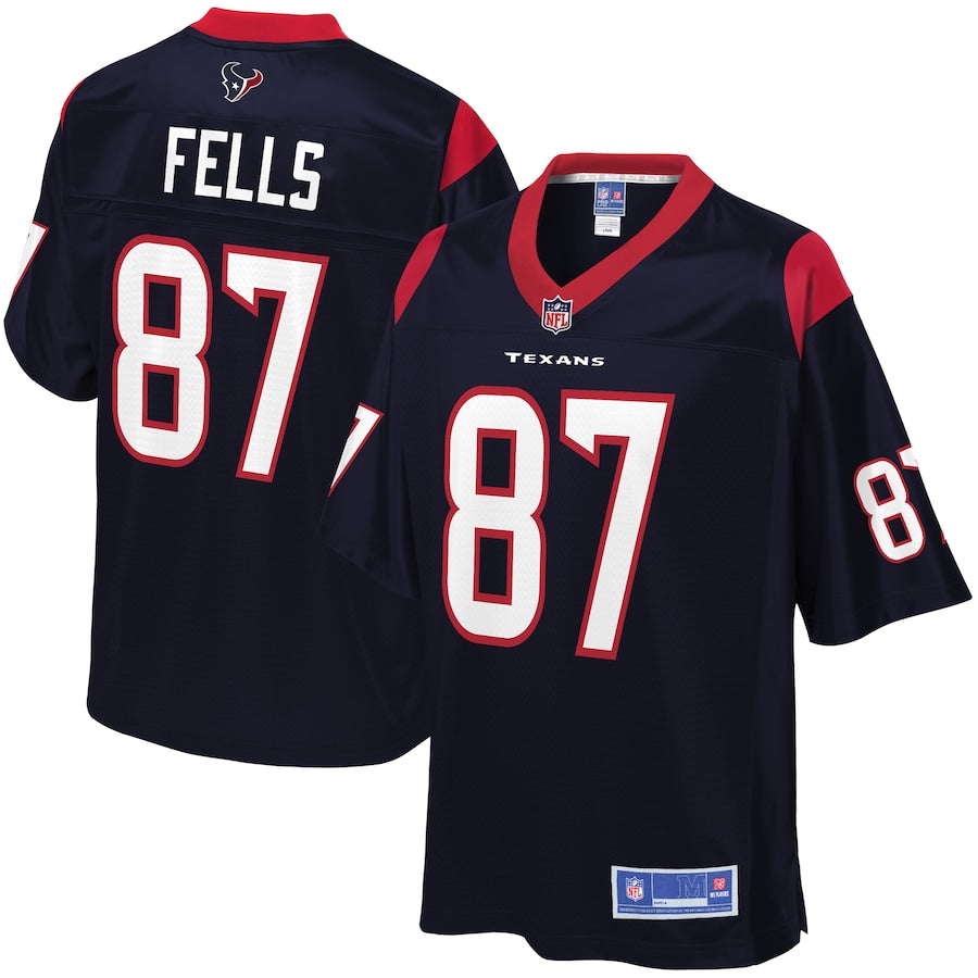 Houston Texans Darren Fells Pro Line Navy Football Jersey product image