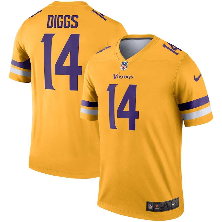Minnesota Vikings Stefon Diggs Gold Football Jersey product image