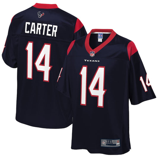 Houston Texans Deandre Carter Pro Line Big & Tall Navy Football Jersey product image