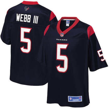 Houston Texans Joe Webb Pro Line Navy Football Jersey product image