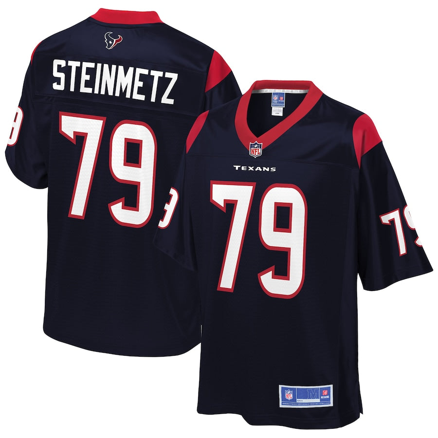 Houston Texans David Steinmetz Pro Line Navy Football Jersey product image
