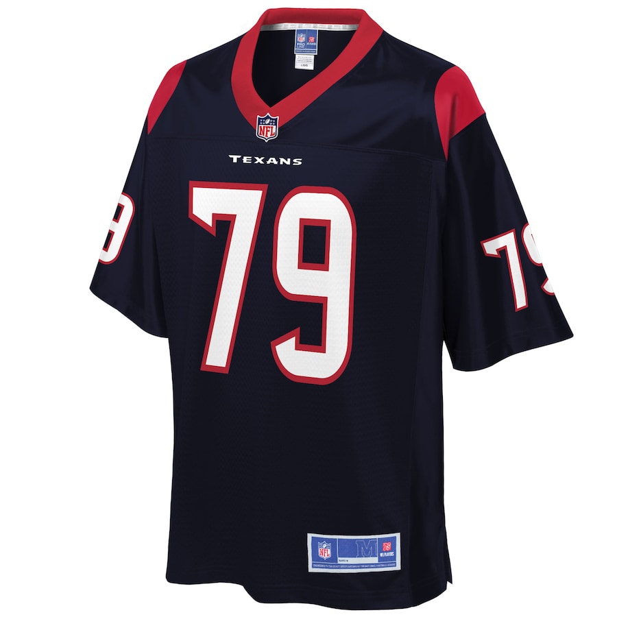 Houston Texans David Steinmetz Pro Line Navy Football Jersey product image