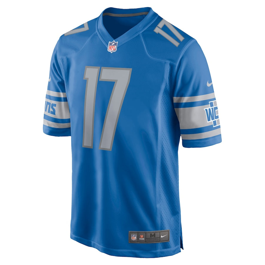 Detroit Lions Marvin Hall Game Blue Football Jersey product image