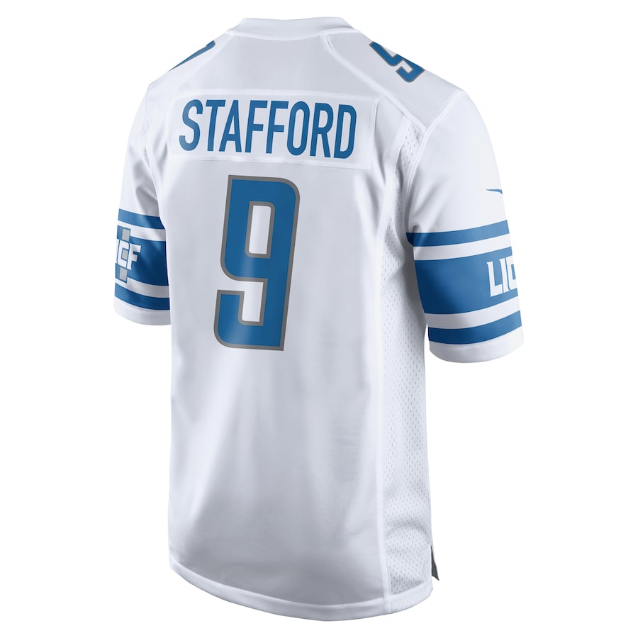 Detroit Lions Matthew Stafford 2017 Game White Football Jersey product image
