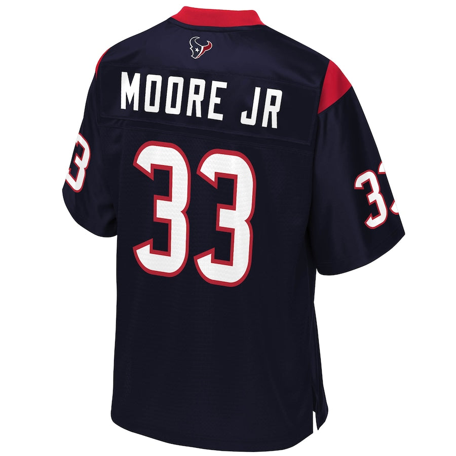 Houston Texans A.j. Moore Jr. Pro Line Big & Tall Navy Football Jersey product image